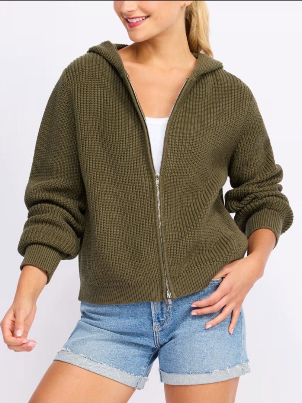Stitches & Stripes Winfrey Hoodie Olive Size L